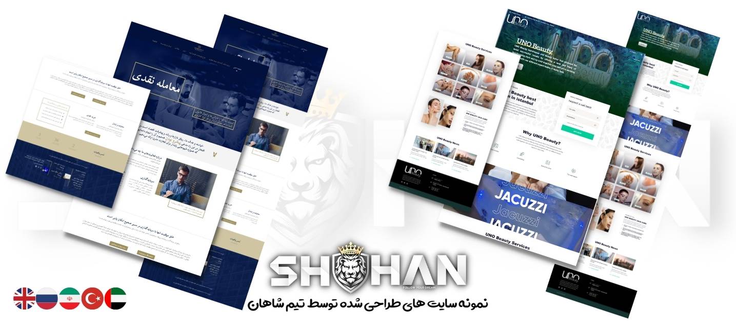 طراحی سایت در ترکیه 17 نمونه سایت های طراحی شده توسط تیم شاهان - طراحی سایت در ترکیه